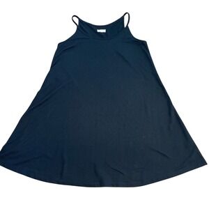 Lou & Grey Black Swing Mini Dress M Casual Chic Summer Minimalist Grunge Edgy